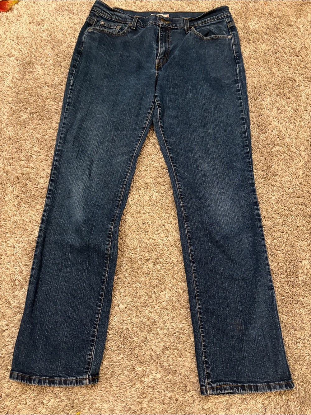 Levi's Women's Straight-Leg Jeans in Dark Blue Wash